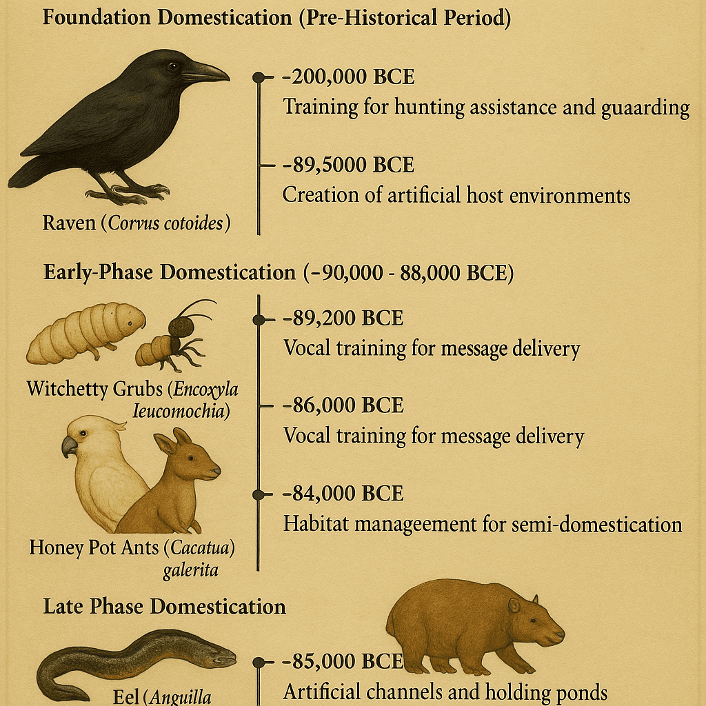 Species Domestication Timeline